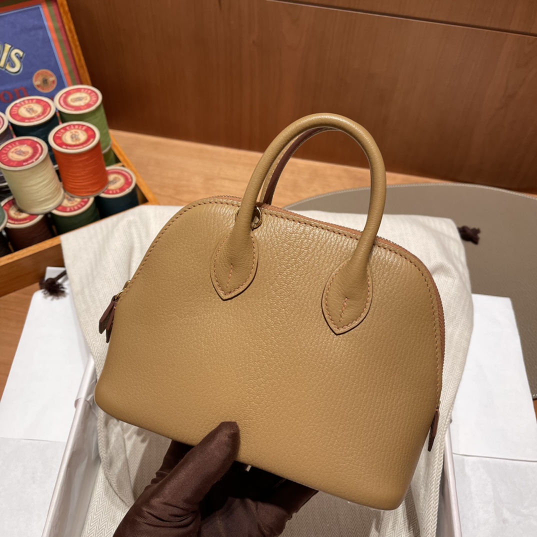 에르메스 미니 볼리드18 골드 금장 염소가죽